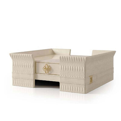 Living Room Luxury Center Coffee Table 140*80*50cm Furniture Square With Drawer