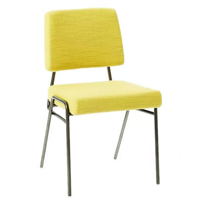 Comfortable OEM High Back Dining Chair Metal Legs Fashion Velvet