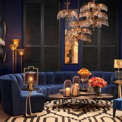 Custom Italian High End Modular Sectional Leather Sofa Fabric MDF Paint Modern Design