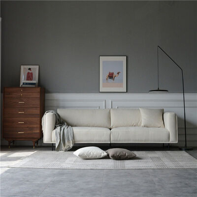 Modern Recliner Cream Couch Living Room Sectional Sofa Bed Italian Style