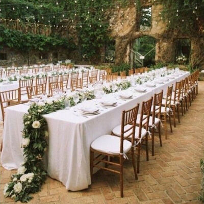 Folding Wedding Banquet Chairs With White Cover Rustic Wooden Chiavari Chair