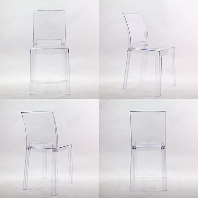 Transparent Clear Ghost Crystal Wedding Chairs Rentals Outdoor Garden 81cm