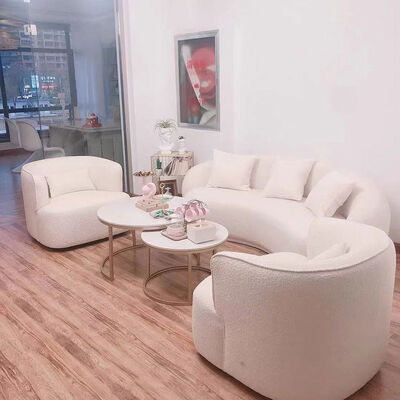 Leather Single Seater Armchair Single Person Couch Chair Lamb Lazy Lounge Sofa