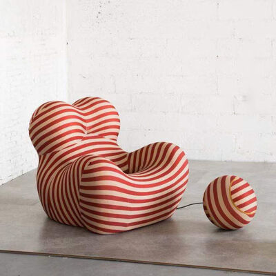 Ball Shaped Single Seater Lounge Chair Couch Lazy Floor 102x95x38cm