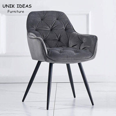 Dobra cena. Luxury Colorful Nordic Dining Chair Sets Button Padded Accent Armchair w Internecie