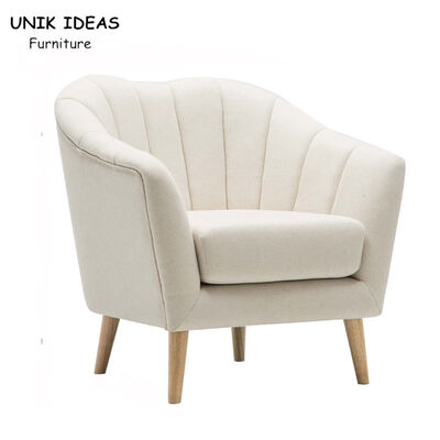 Dobra cena. Comfortable Fabric Single Seater Armchair KD Rubber Luxury Wooden w Internecie