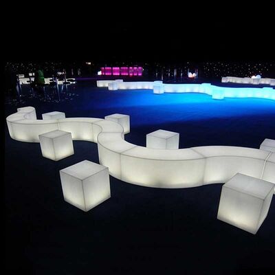 Dobra cena Luxury Fashionable Bar Bench Seating LED Night Club Glow Party Sofa w Internecie