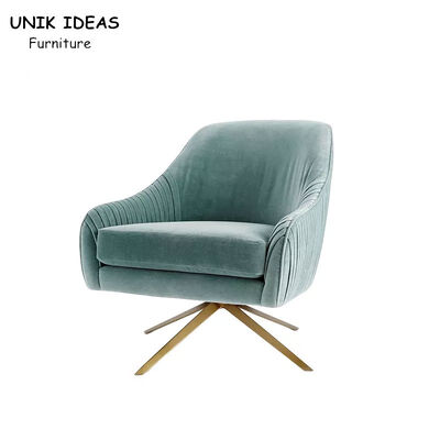 Dobra cena. Luxury 85cm Single Seat Sofa Chair Nordic Rotating Stainless Steel Leisure Swivel Chair w Internecie