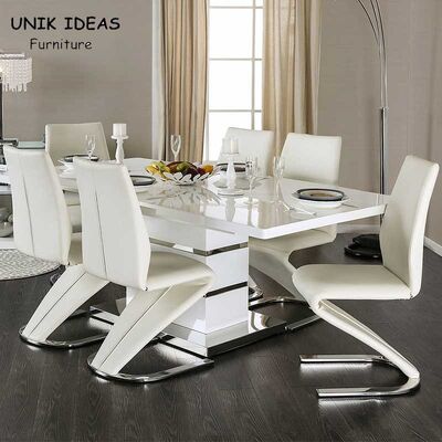 Dobra cena MDF Extendable Dining Table Set 6 / 8 Seat For Modern Apartment w Internecie