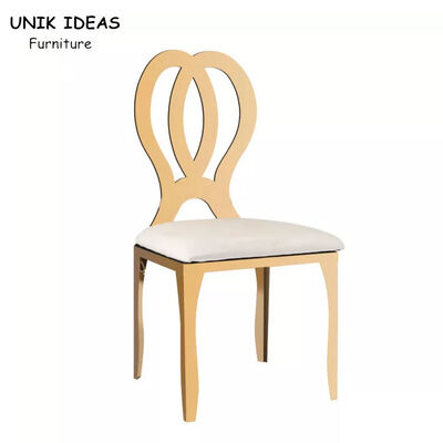 Dobra cena. Rental Fancy Gold Stainless Steel Wedding Chair Infinity Chair Wedding w Internecie