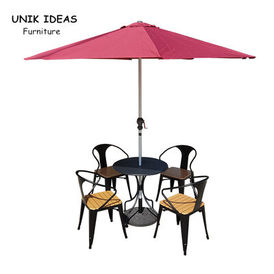Dobra cena. Patio Furniture Garden Chairs Rattan Outdoor Chaise Bistrot Bois Table and Bistro Chair French w Internecie