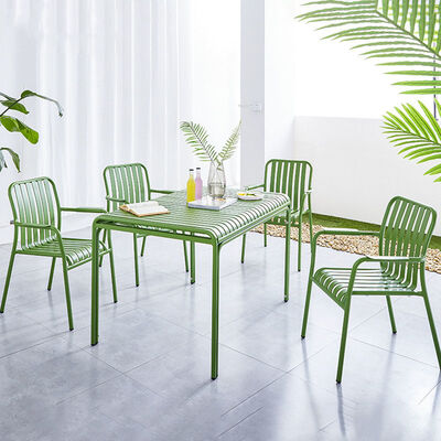 Dobra cena. Aluminum Metal Patio Terrace Balcony Leisure Chair and Table Set Outdoor Armchairs w Internecie