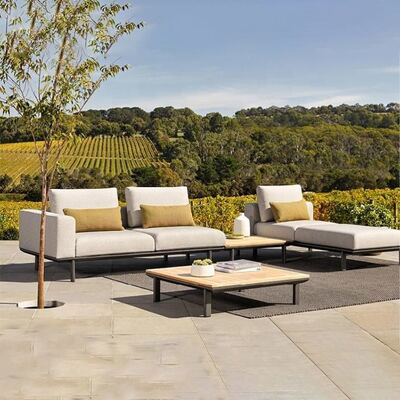 Dobra cena. Modern Garden Outdoor Furniture Sofa Outdoor Sofa Set Leisure Creative Outdoor Furniture Set w Internecie
