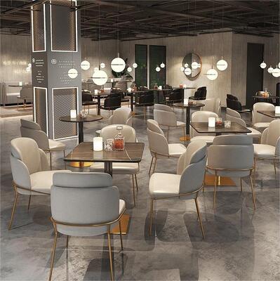 Dobra cena. Modern Light Luxury bar Pub Restaurant Sofa Booth Dining Table and Chair Combination Furniture w Internecie