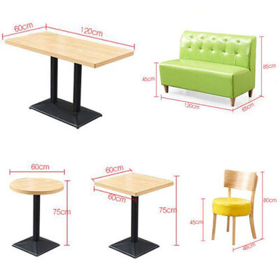 Dobra cena. Popular Design Milk Tea Shop Booth Sofa Seating Customized Dining Table and Chairs for Restaurant Commercial Furniture for Cafe w Internecie