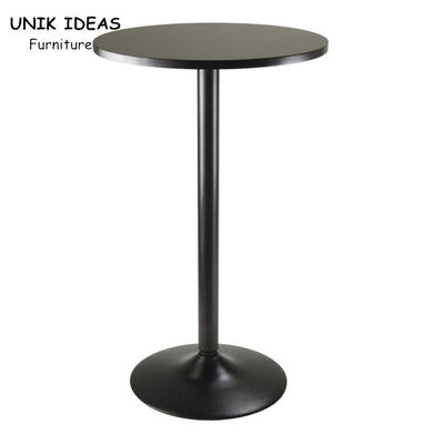 Dobra cena. Counter Metal Bar Height Table Outdoor Black Round  23.7
