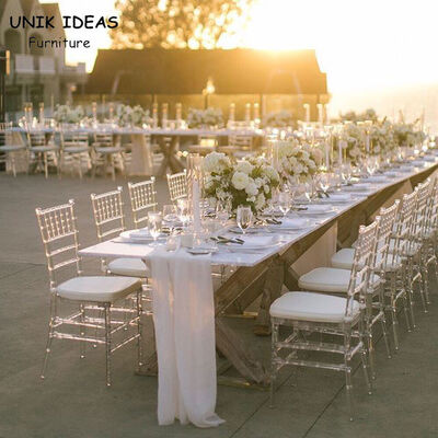 Dobra cena. Couple Wedding Banquet Chairs With Cushion Stacked Disassembly 40x40x92cm w Internecie