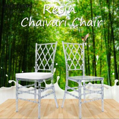 Dobra cena. Bride Groom Resin Wedding Banquet Chairs Stackable Chiavari Diamond Crystal 40x40x92cm w Internecie