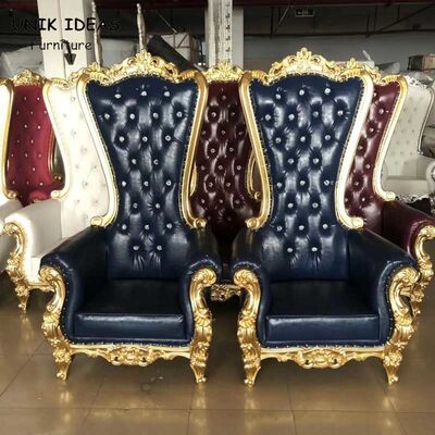 Dobra cena. Red Blue White King And Queen Wedding Chairs For Rent High Back Royal Unik Ideas w Internecie