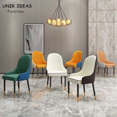 Dobra cena. 80cm Hotel Wingback Leather Dining Chair 6 Seater Scandinavian Design w Internecie