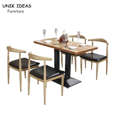Dobra cena. Commercial Restaurant Dining Table And Chairs 130CM 140CM 150CM Single Side Booth w Internecie