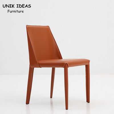 Dobra cena. Modern Grey Leather Metal Frame Dining Chairs 17 Inch 43.18CM Seat Height Home w Internecie