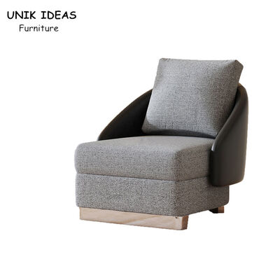 Dobra cena. Black Grey High Back Single Seater Sofa Wingback Accent Chair Gray Italian 78cm w Internecie