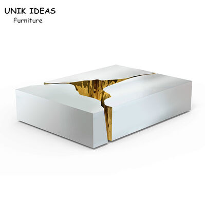 Dobra cena Modern White Black Stainless Steel Coffee Table Designs Metal Short 1100x700x340 w Internecie