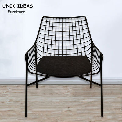 Dobra cena. Event Black Metal Wedding Chairs Iron Dining Chairs With Cushion Cafe Bar w Internecie