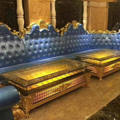 Dobra cena FRP Frame Leather Club Sofa Lounge Bar Classic Corner Disco Long Booth Sofa w Internecie