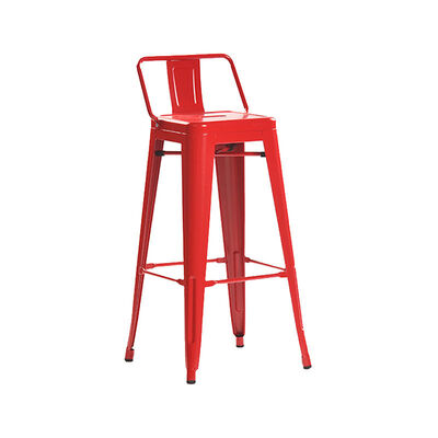 Dobra cena. Colorful Retro Metal Cafe High Bar Stools For Restaurant Bar Dining w Internecie