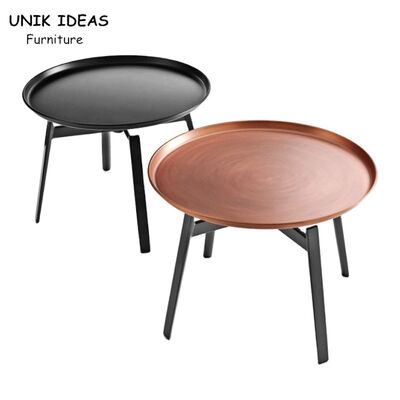 Dobra cena Round Corner Coffee Center Table Home Furniture Minimalist Metal Tray w Internecie