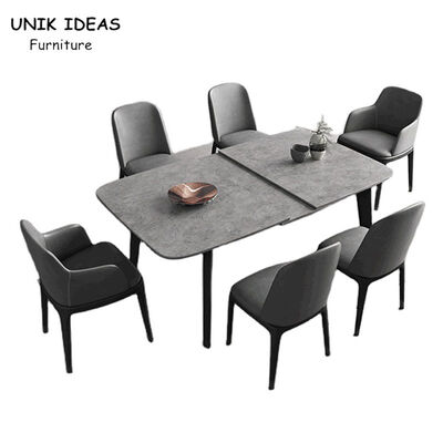 Dobra cena. 6 7 8 Seater Marble Dining Table And Chairs 130cm 140cm Minimalist Dining Table Set w Internecie