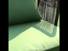 Skandynawski Zestaw Sofy Ogrodowej Wodoodporny Ochrona Przeciwsłoneczna Sofa Tarasowa Krzesło