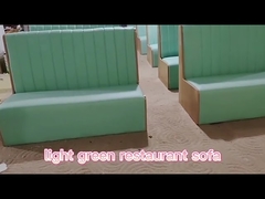 Dwustronna skórzana sofa restauracyjna